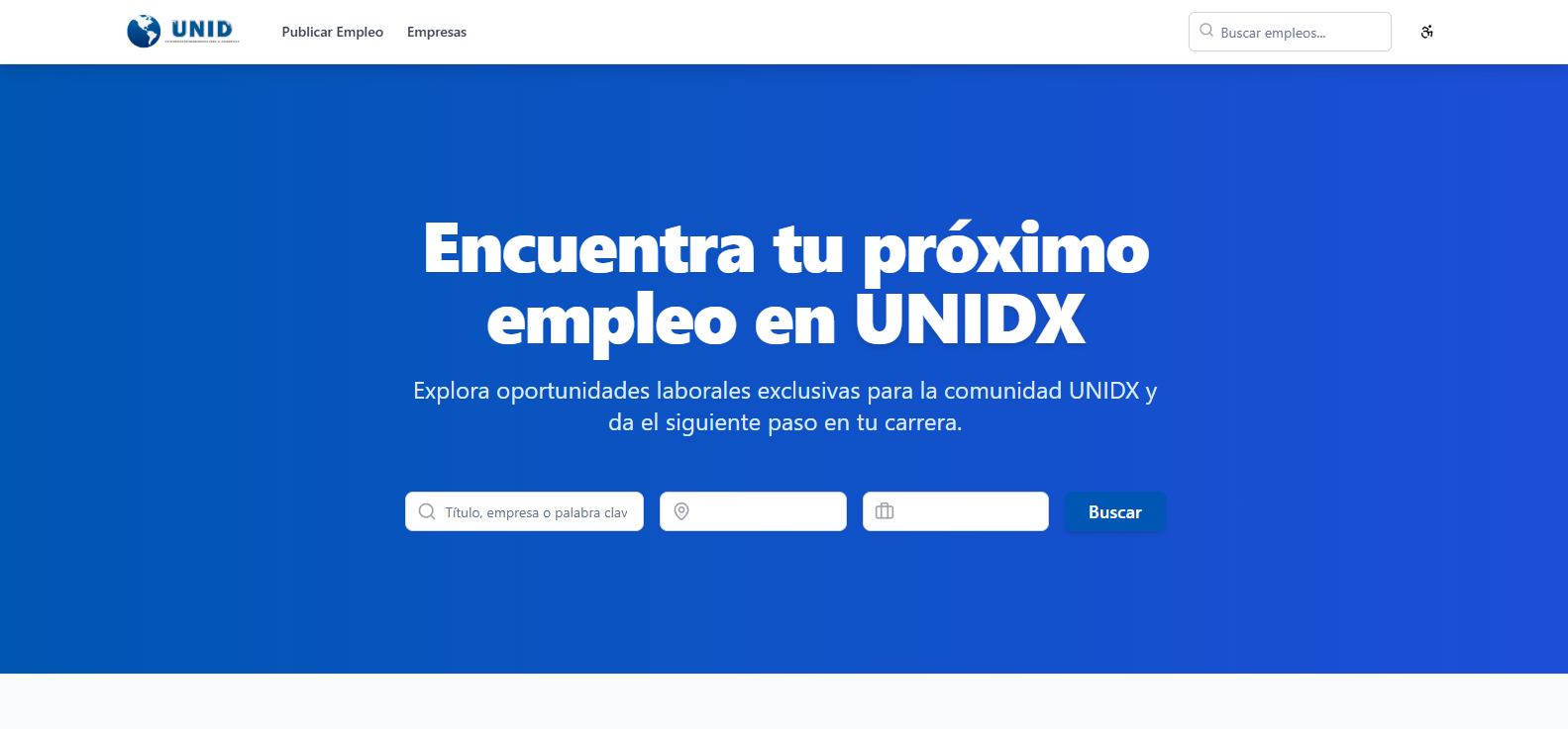 UNIDX - Bolsa de Trabajo